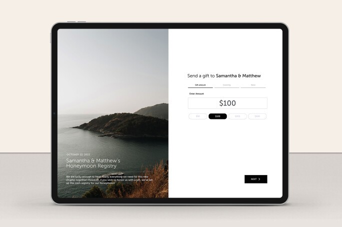 Cash Wedding Registry