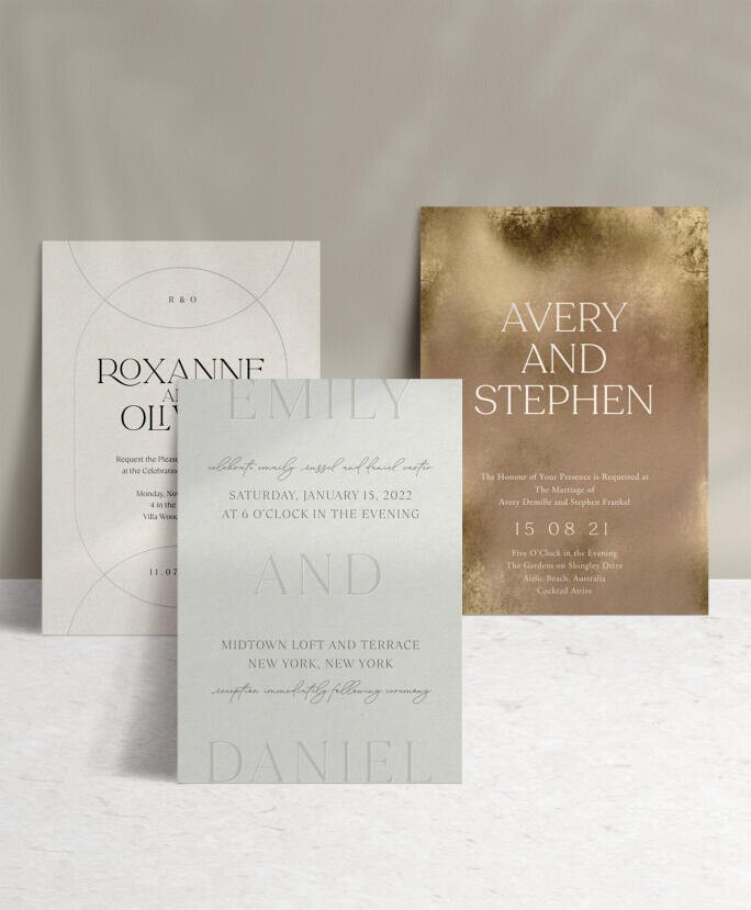 paper wedding invites