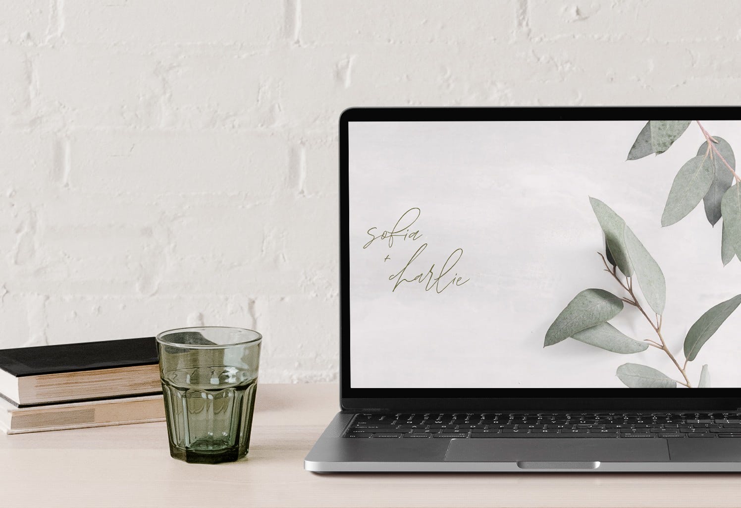 examples of wedding websites with green