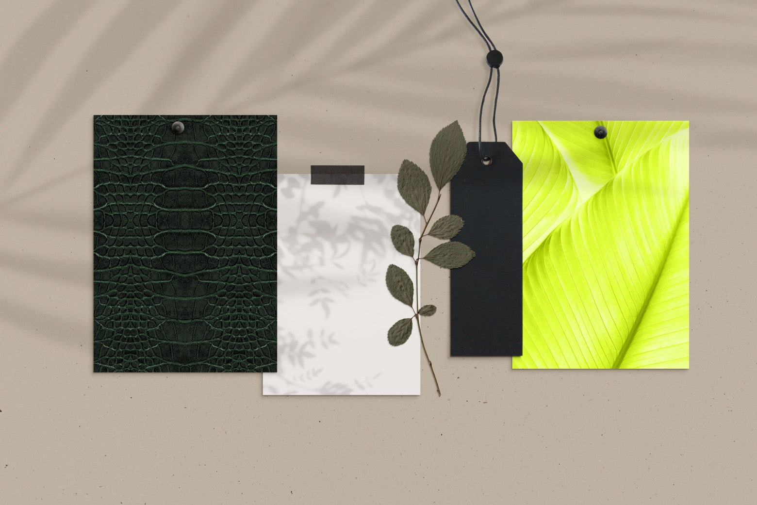 A flat lay showing various wedding invitation background ideas