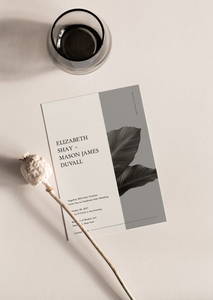 wedding invitation ideas with florals